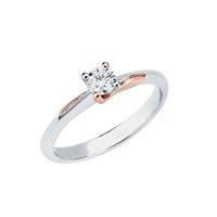 Anello Polello Donna Fior d'Aurora in Platino Diamante 0.30 Ct G3371RP2 - G3371RP2